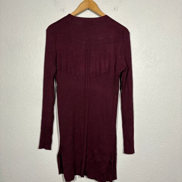 NEW! Love Ellie x Stitchfix Rayna Chevron Back Ribbed Knit Cardigan Sweater - M - Picture 6 of 7